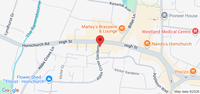 Map showing Fumiko in Hornchurch